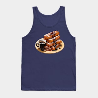 Churros with coffee Tank Top